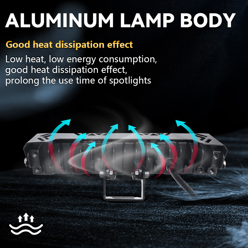 12V 24V Projector Lens 6 LED Fog Driving Auxiliary Light White Yellow Spotlight for Motorcycle Truck Off Road ATV UTV 4X4 IP67