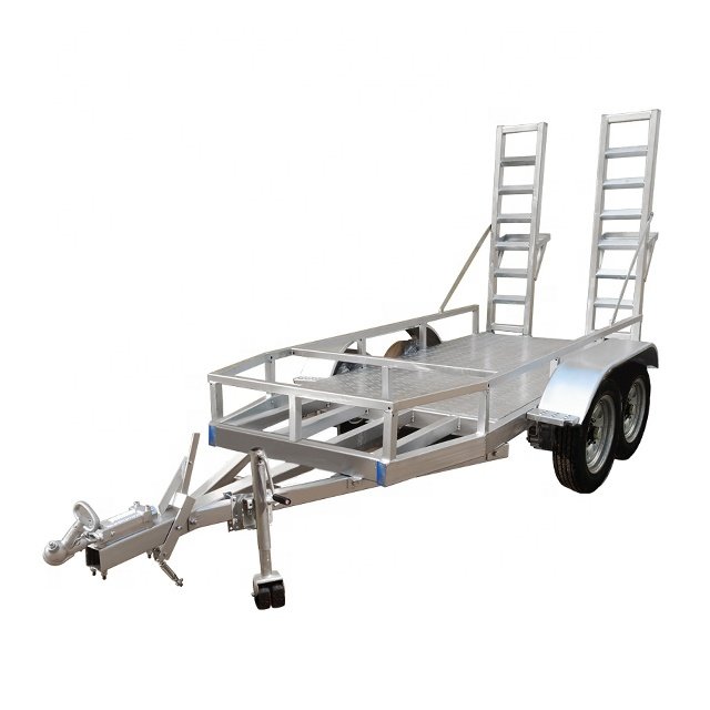 Heavy Duty Flat Bed Trailer ATV Transporter Mini Excavator Trailer