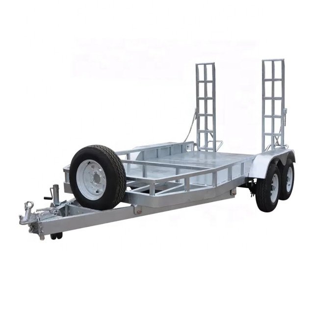 Heavy Duty Flat Bed Trailer ATV Transporter Mini Excavator Trailer