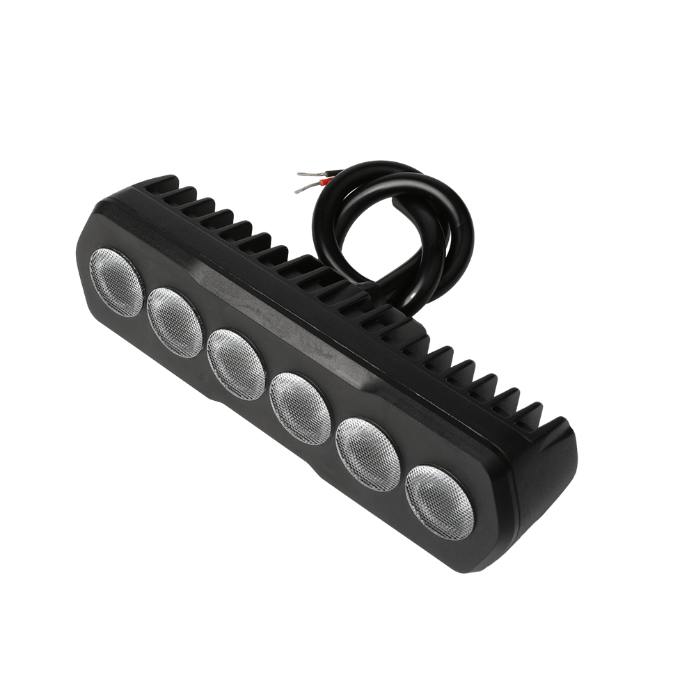 LANSEKO High Quality 6.3 Inch Led Work Lights Bars 1800LM 6000K 1LUX@88m Flood Beam for Car Truck Offroad Auto Led Light Bars