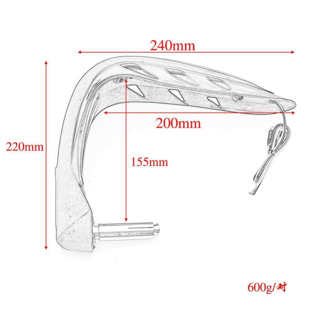 LED Light Universal Motorbike Hand Protector Dune Buggy ATV Motorcycle Accessories Dirt Bikes Hand Guard