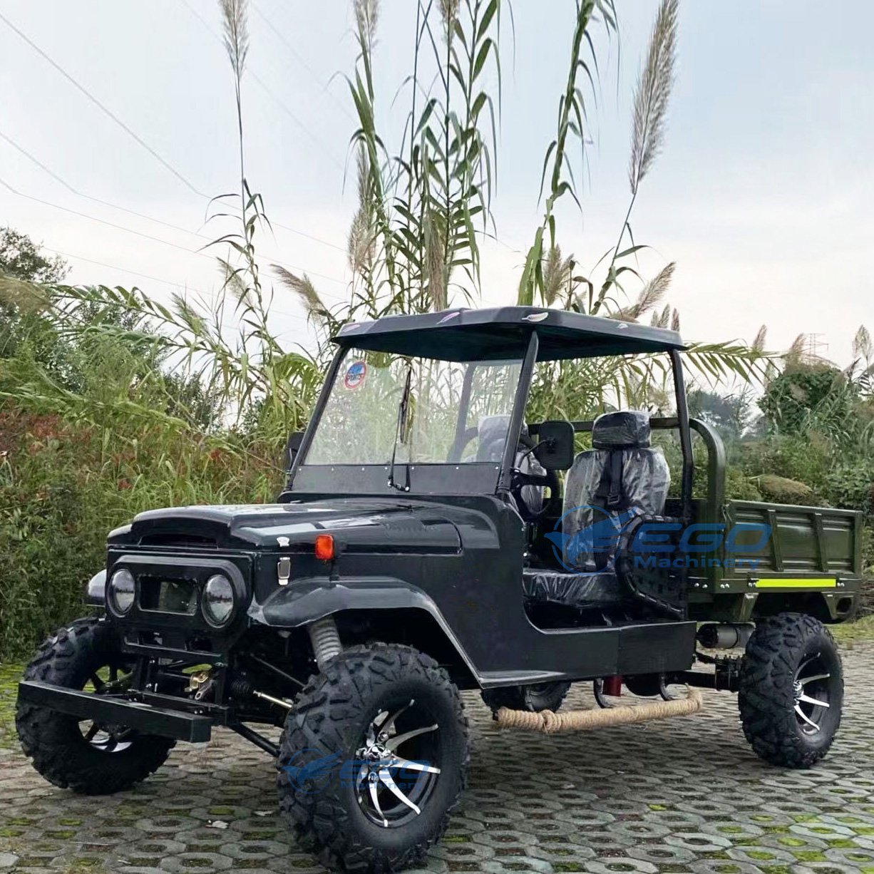 Off Road Buggy Jeep Pick up Truck Mini Jeep Scooter Customized Vehicle Cargo Box Electric Jeep Cart