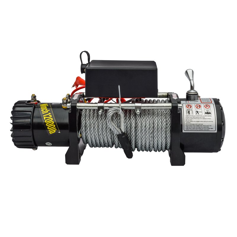 Steel Electric 4x4 Winch for Jeep SUV ATV Offroad 6000 Lbs Boat Capstan Winch Cable Puller with 12v/24v Accessory Options