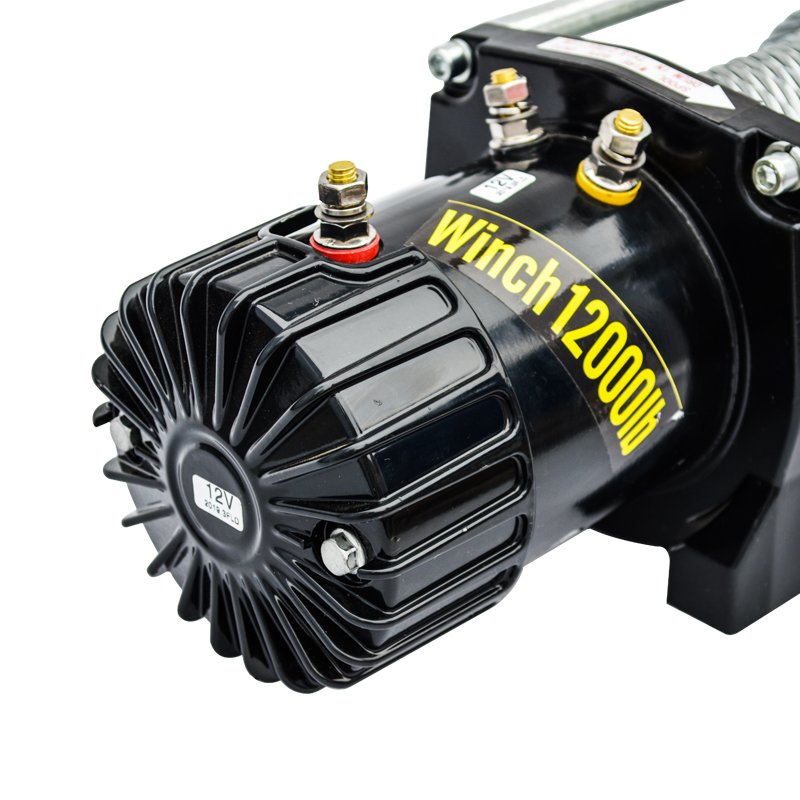 Steel Electric 4x4 Winch for Jeep SUV ATV Offroad 6000 Lbs Boat Capstan Winch Cable Puller with 12v/24v Accessory Options