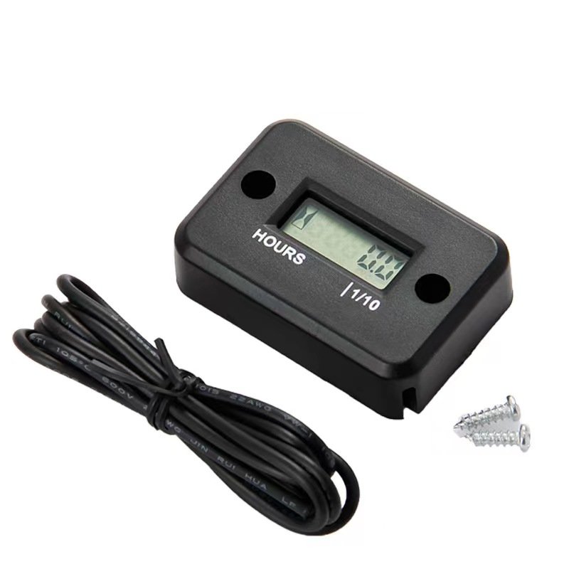 Display 5 Digital Industrial Motorcycle LCD Hour Meter Motorbike Display Meter Timer ATV Waterproof Hour Meter