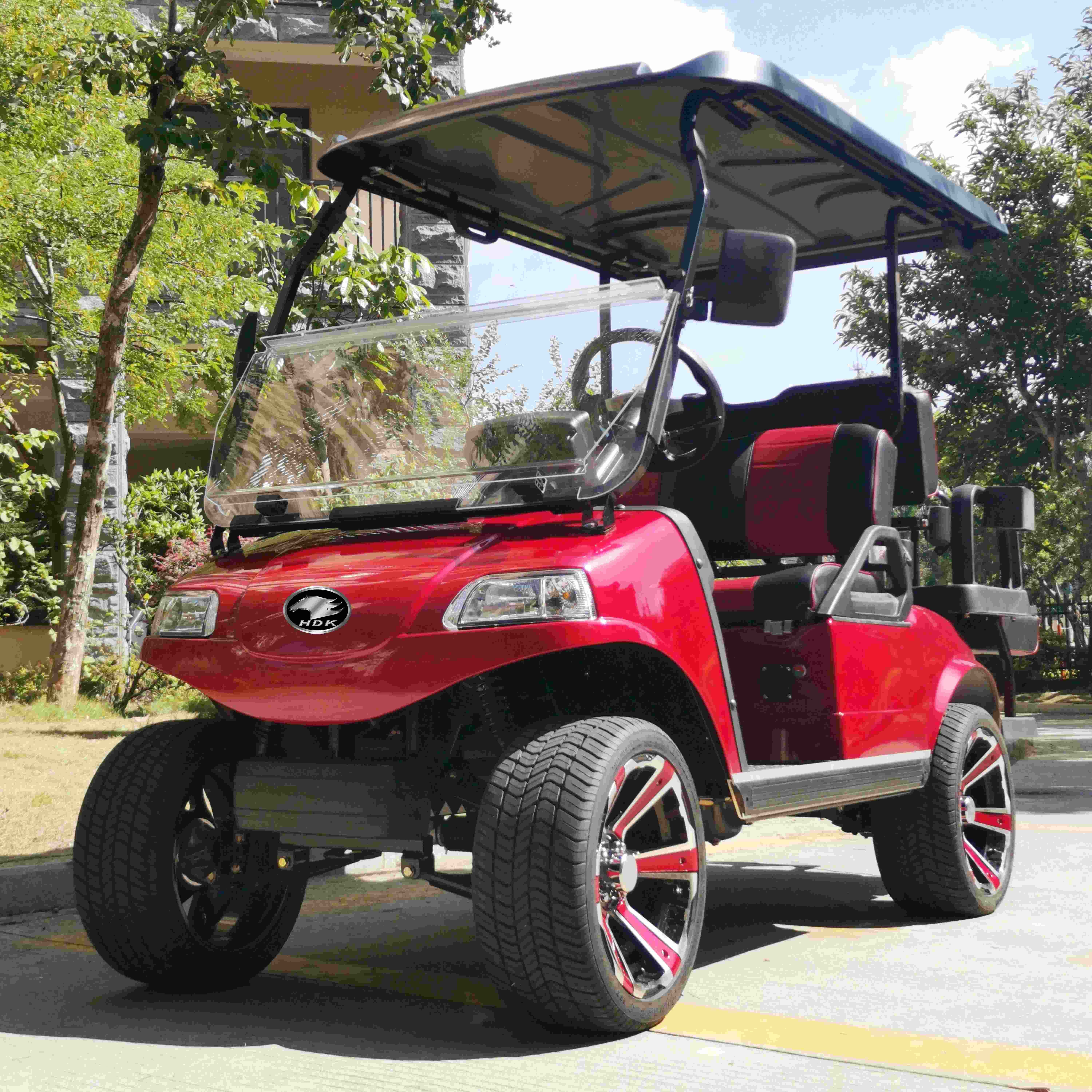 4 Wheeler Atv 4 Seats New Electric 48v Club Car Engine ISO Off-road Cheap 4 Seater Ce Electric Golf Cart CE Kart Car Price