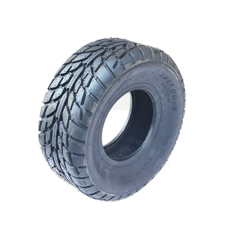 Four-wheel Road Vacuum Tires 19*7-8 Road Tires 10 Tubeless Wear-resistant Road Tires for Go Kart Cart Atv Buggy