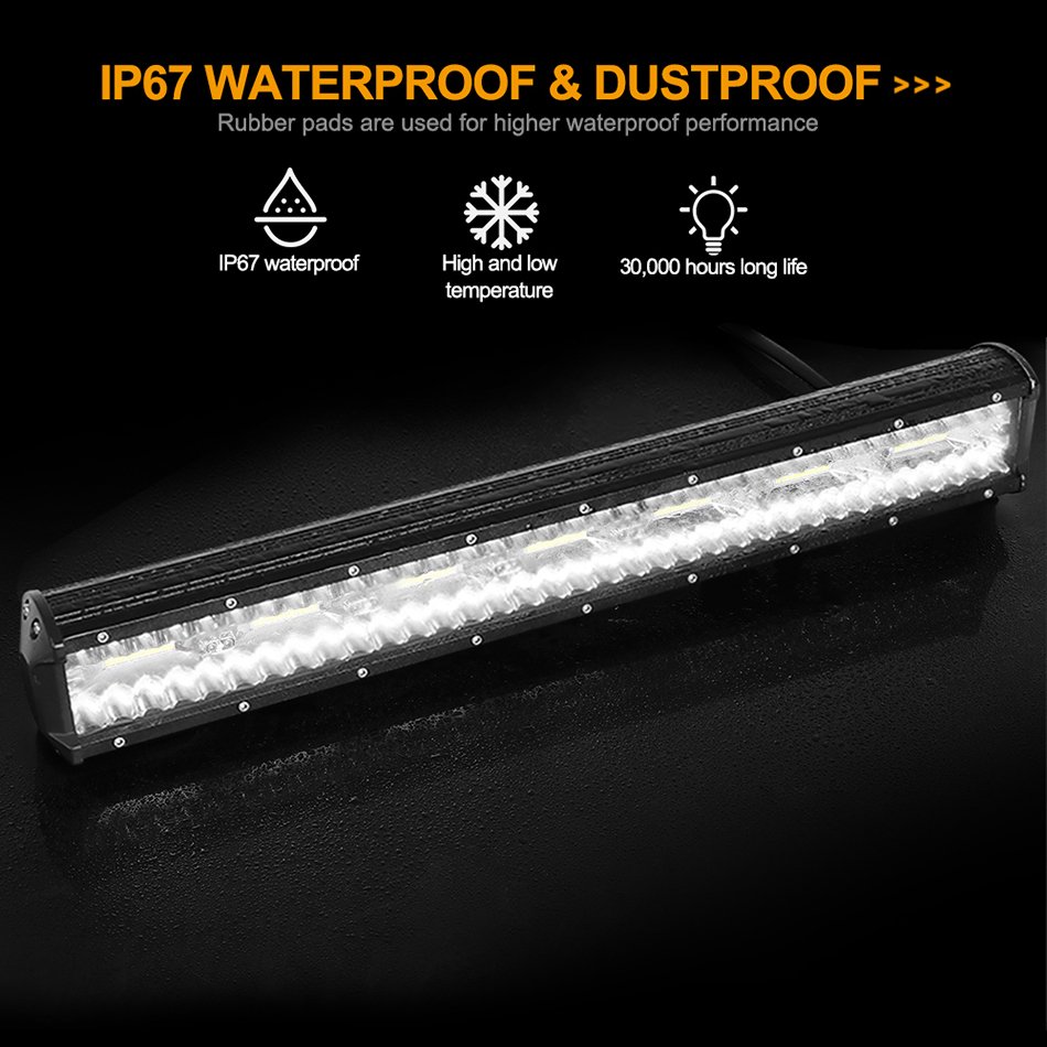 4" 7" 9" 12" 15" 17" 20 Inch LED Light Bar LED Work Light Combo Beam for Car Tractor Boat OffRoad 4x4 Truck SUV ATV 12V 24V