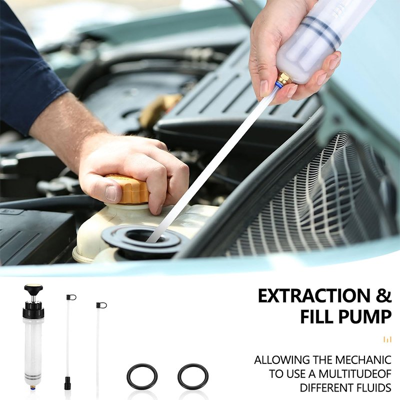 200mL 500mL 1500mL Manual Fluid Extractor and Filler Syringe Style Pump for Steering Transmission Gear Oil Brake Fluid Changes