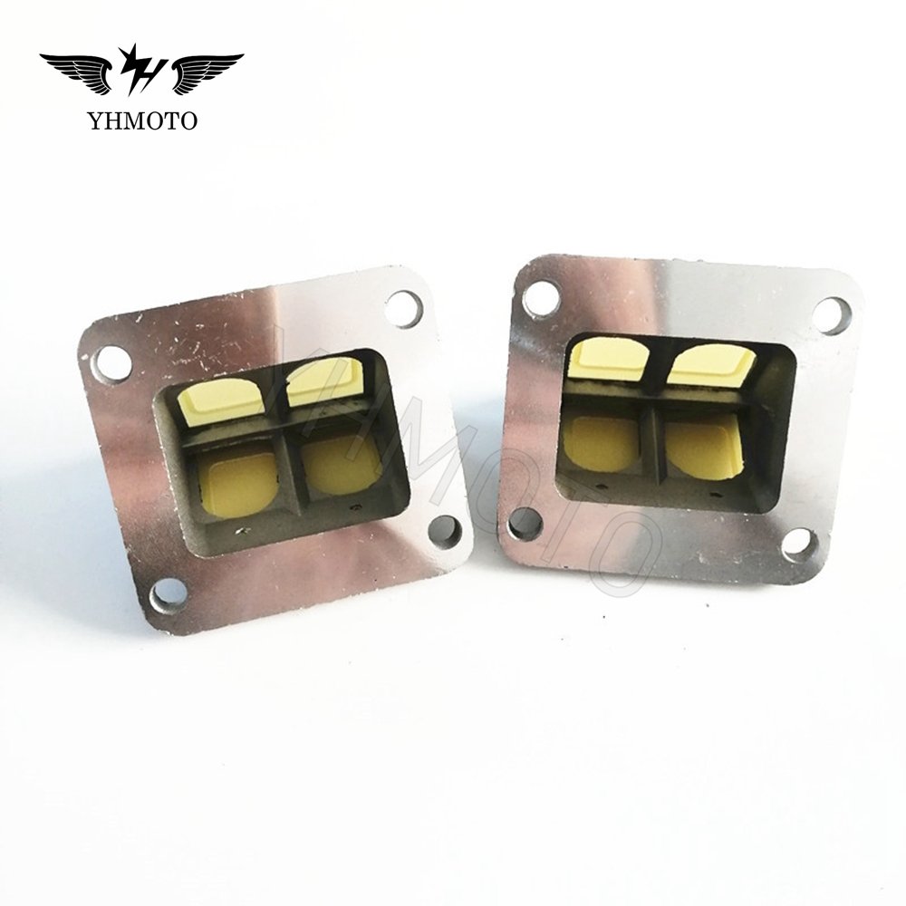 For Yamaha Banshee 350 YFZ350 YFZ 350 ATV Parts 2 Stroke Engine Intake Reed Cages Fuel Valves Gaskets Assembly