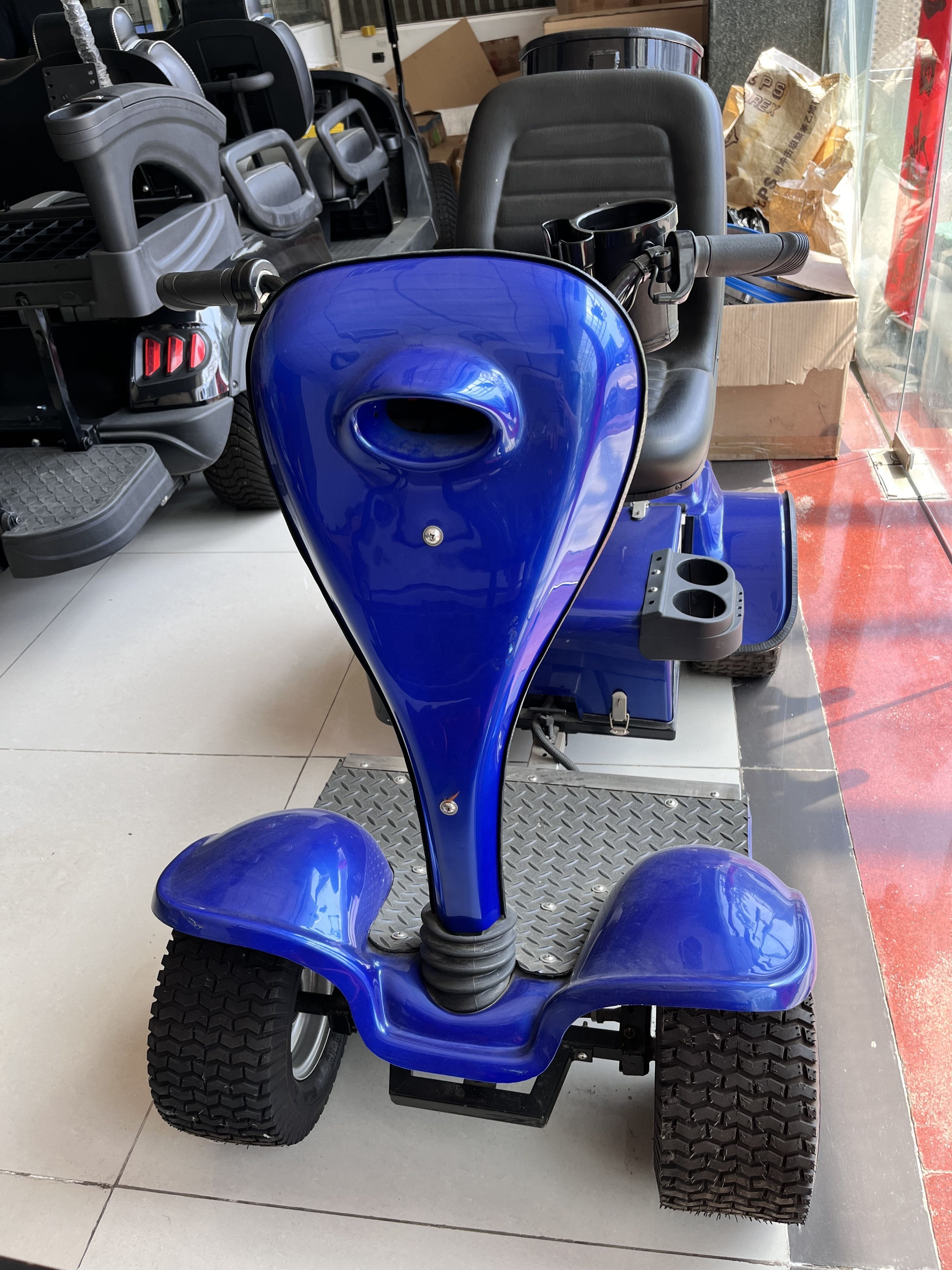 Portable Light Single Seat Golf Car 4 Wheel Foldable Electric Mobility Scooters for Disabled