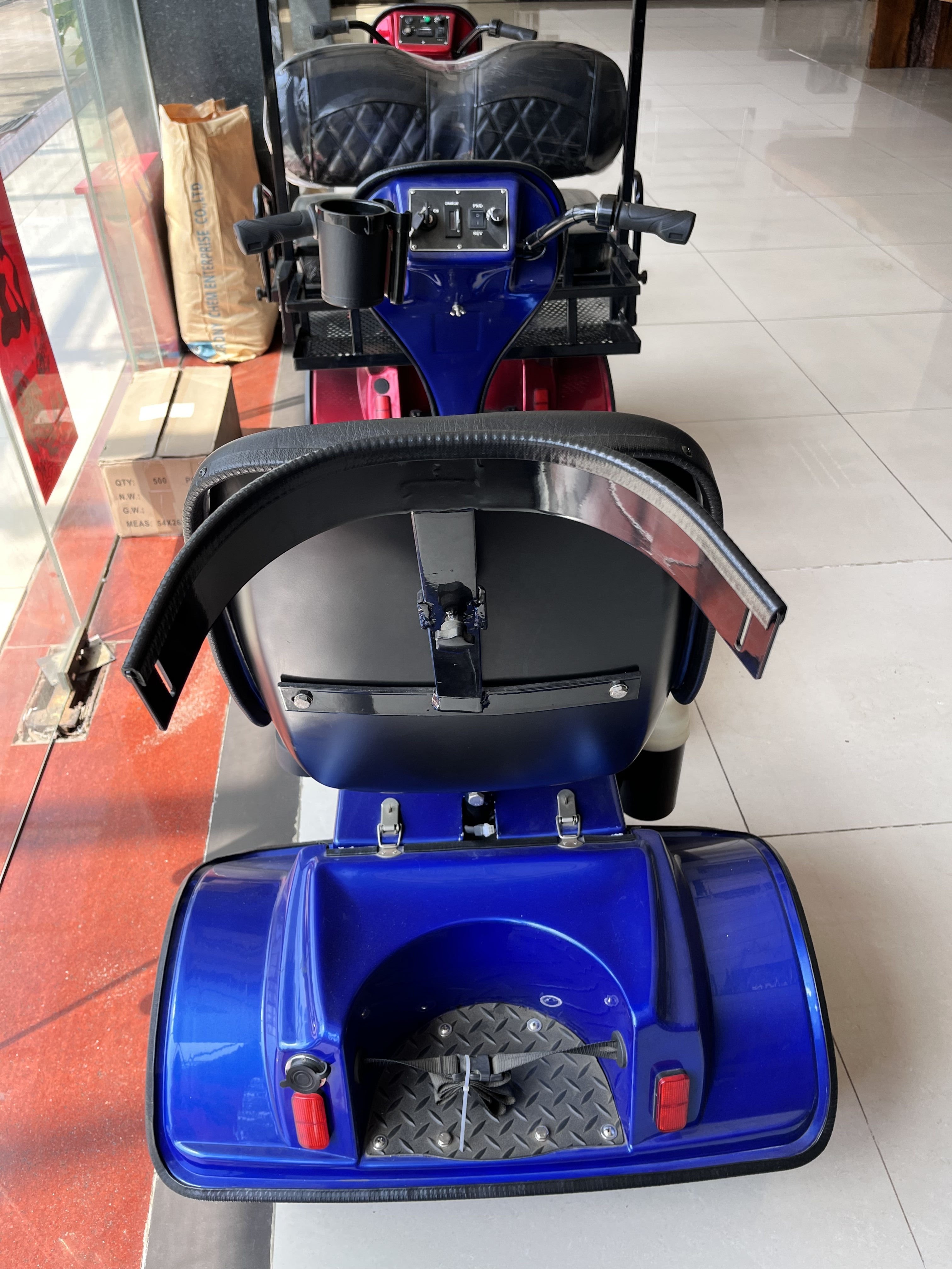 Portable Light Single Seat Golf Car 4 Wheel Foldable Electric Mobility Scooters for Disabled