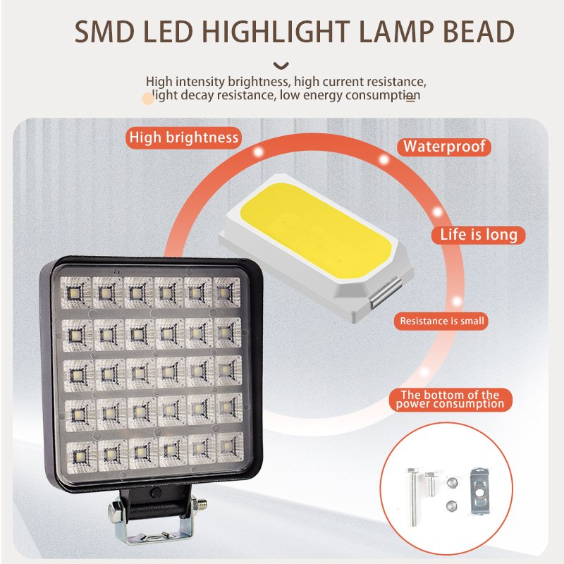 HearxinLED Waterproof IP68 LED Work Lights for Truck Pickup ATV SUV Boat Vehicle Light 90W 9-36V Super Bright Led Spotlight