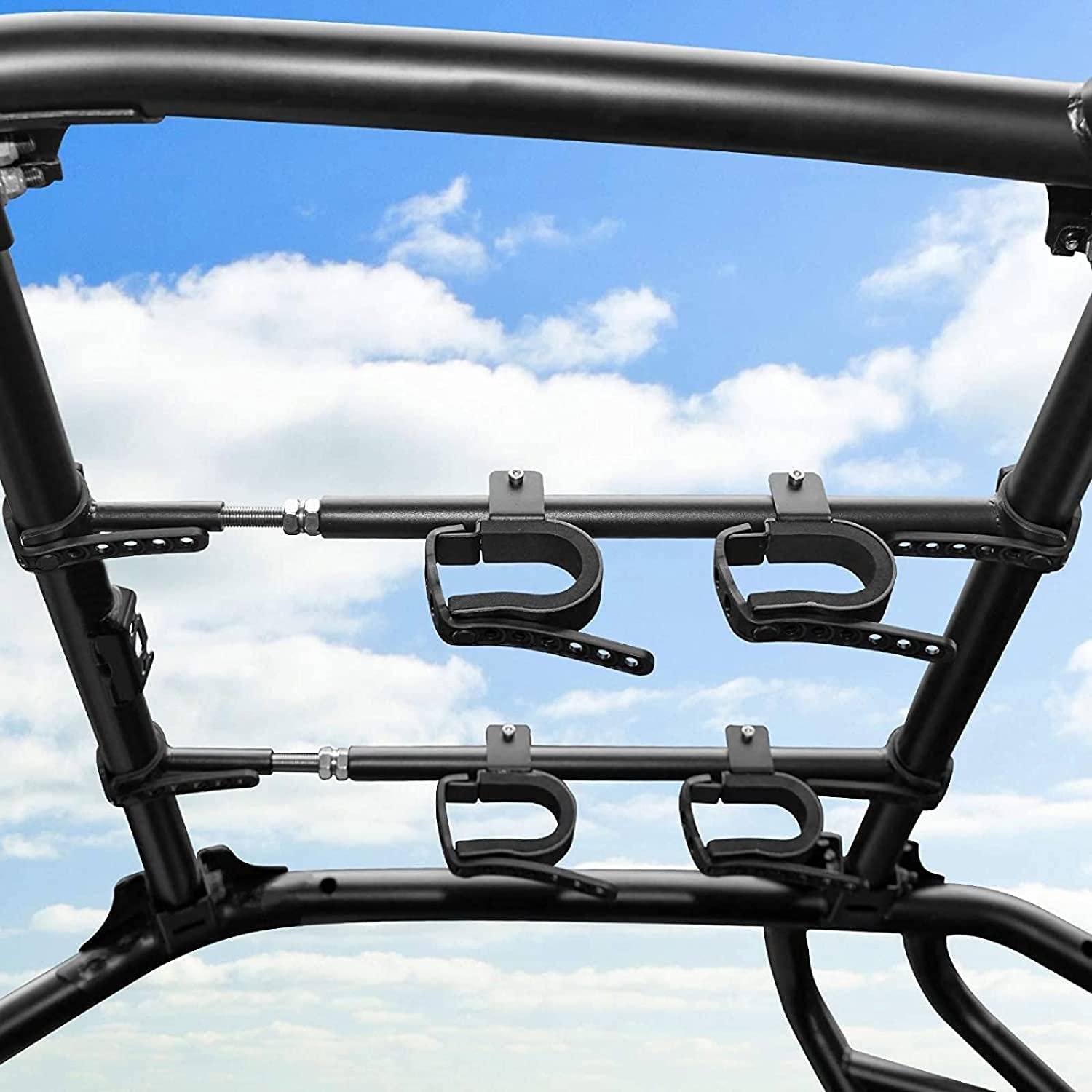 Atv/utv Parts Accessories Gun Holder Mount Bracket Roll Bar Ski Rack Bow Rack for Polaris RZR Ranger Can Am Kawasaki Snowmobile