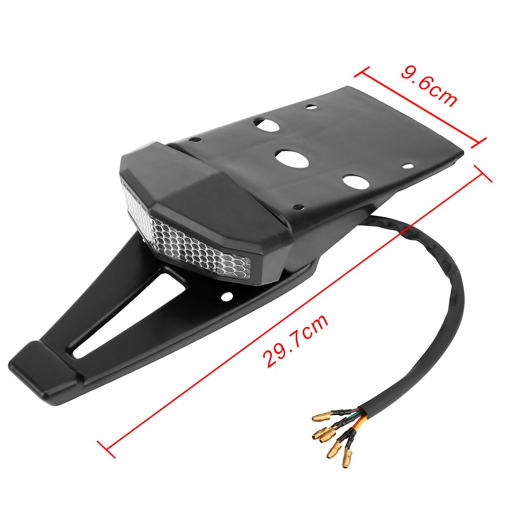 Motorcycle ATV LED Rear Tail Brake Stop Indicator Signal Lamp for Bobber Enduro Dirt Bike