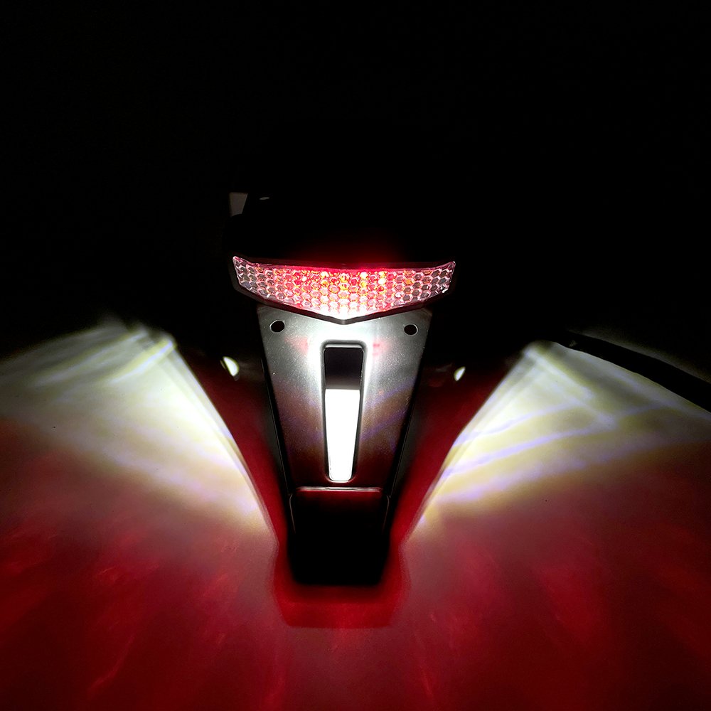 Motorcycle ATV LED Rear Tail Brake Stop Indicator Signal Lamp for Bobber Enduro Dirt Bike