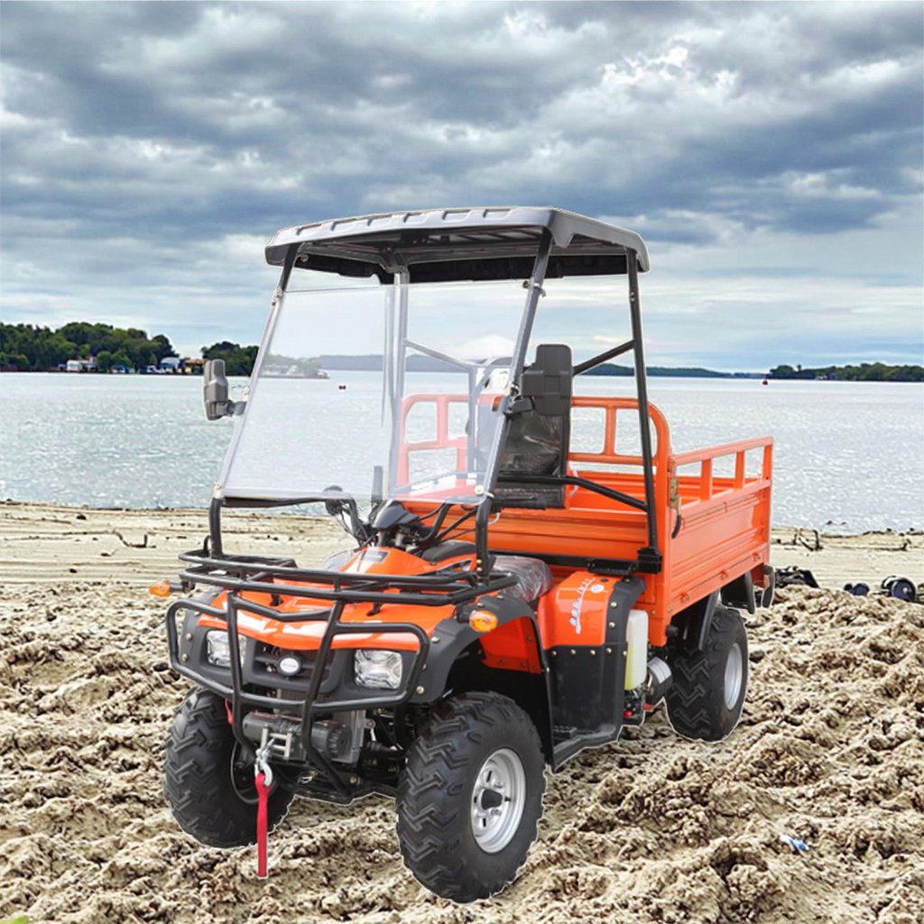 250cc Electric/Gas Four-Wheel Drive Beach Bike Off-Road Cargo Motorcycle with Electric Start for Beach Adventures
