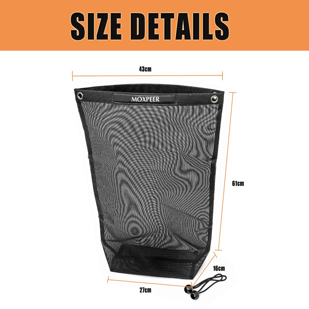 Trash Sack for Your UTV ATV Universal Accessories Mesh Trash Bag for Trail Gear or Trash Outdoor Spare Tire Bag