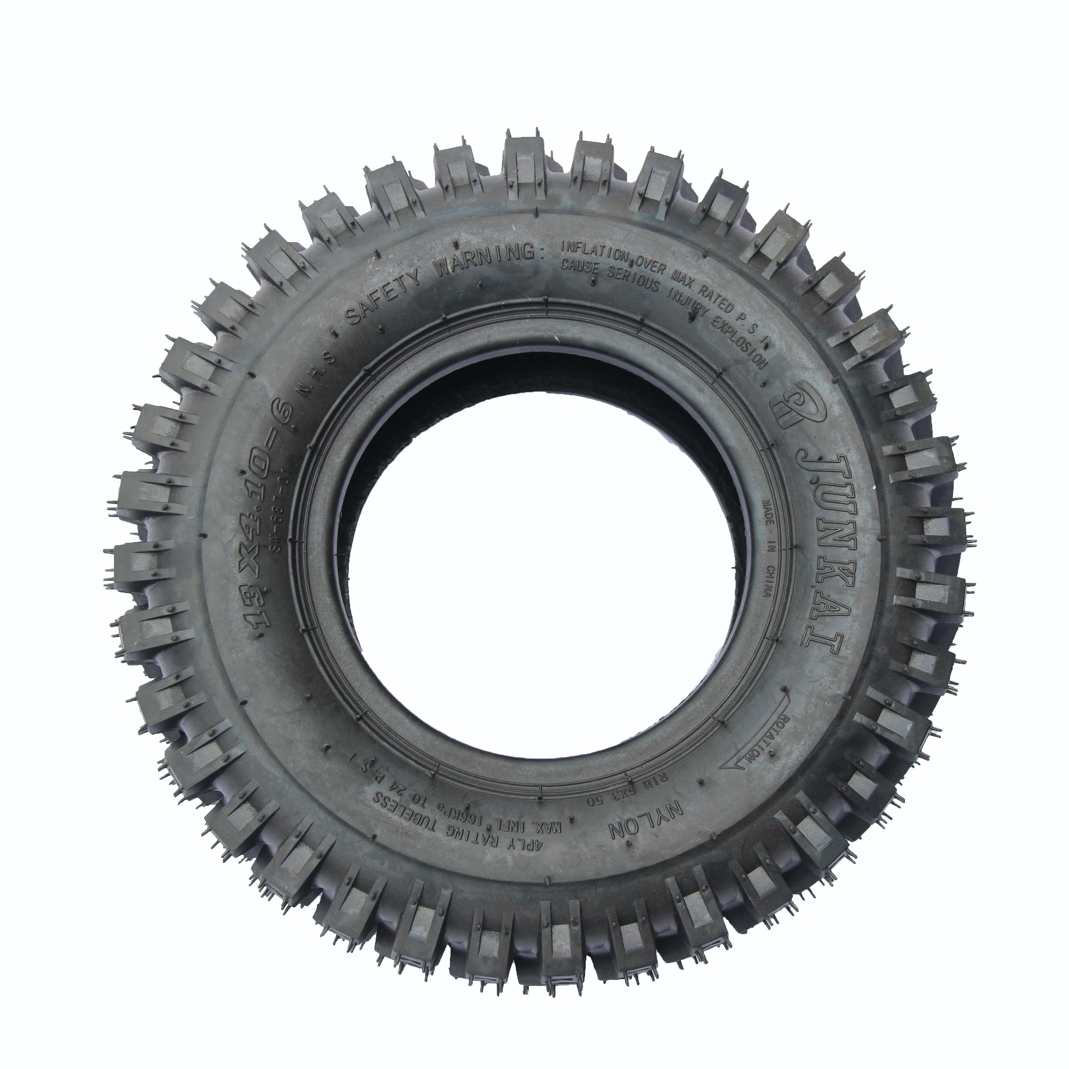 Solid Tyre Tubeless Tire 13x4.10-6 15x5.00-6 for ATV UTV Dirt Bike