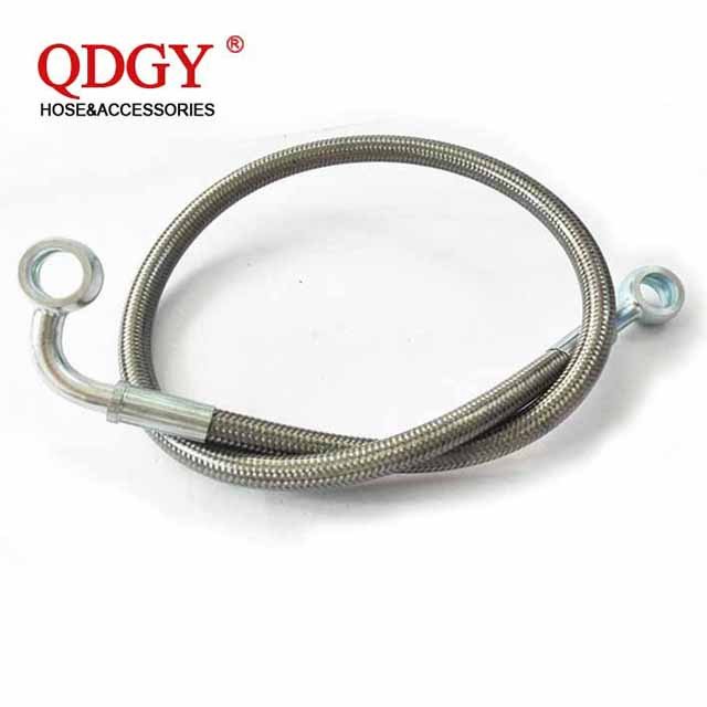 High Quality DOT SAE J1401 Appr Harl Ey Motorcycle UTV ATV Stainless Steel Braided Brake Banjo End Fittings PTFE Brake Hose Line