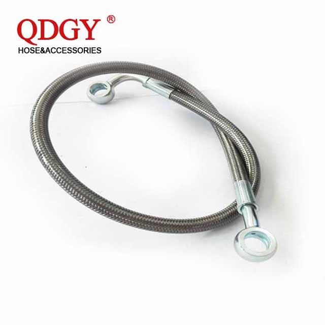 High Quality DOT SAE J1401 Appr Harl Ey Motorcycle UTV ATV Stainless Steel Braided Brake Banjo End Fittings PTFE Brake Hose Line