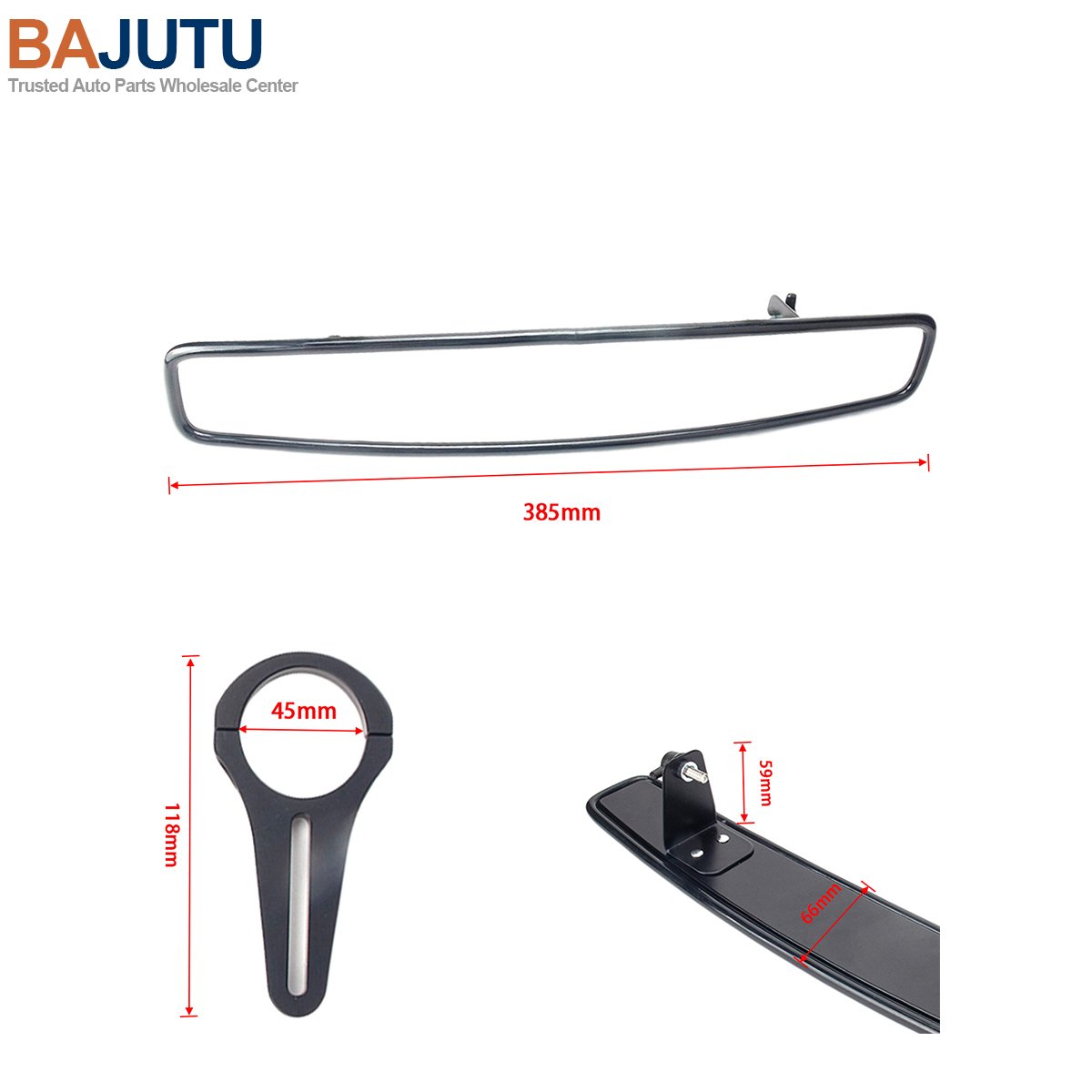 Wide Rear View Race Mirror-Wholesale Price at BAJUTU- for UTV ATV ALL RZR 2008-2018 Models/Shopify Ebay,Wish Hot Seller