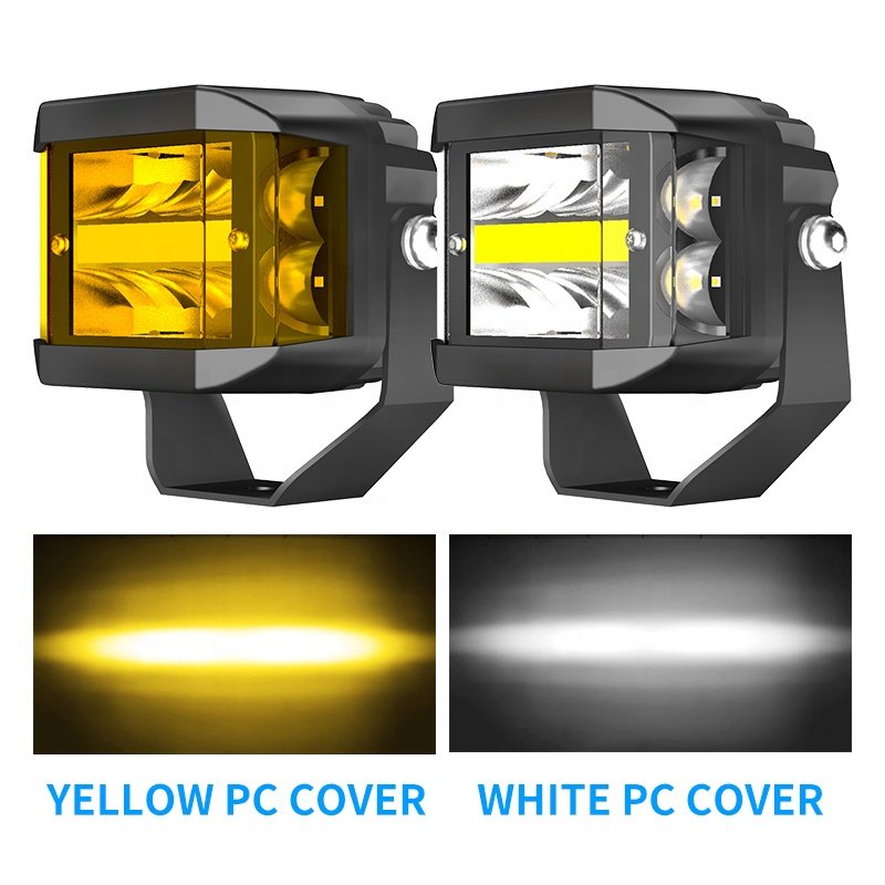 new waterproof atv utv bumper halo combo beam flood auxiliary vehicle work fog driving spot amber car led pod off road lights