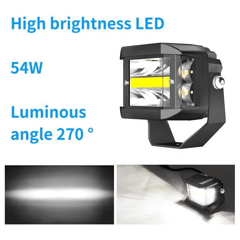 new waterproof atv utv bumper halo combo beam flood auxiliary vehicle work fog driving spot amber car led pod off road lights