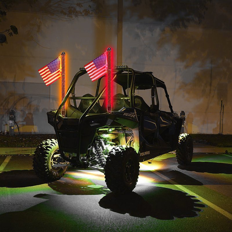 Factory Direct Sale Fatboy Whip 2ft Big Thickness 2.2" Diameter Fatter Whip Dream Chasing Music Mode for ATV UTV