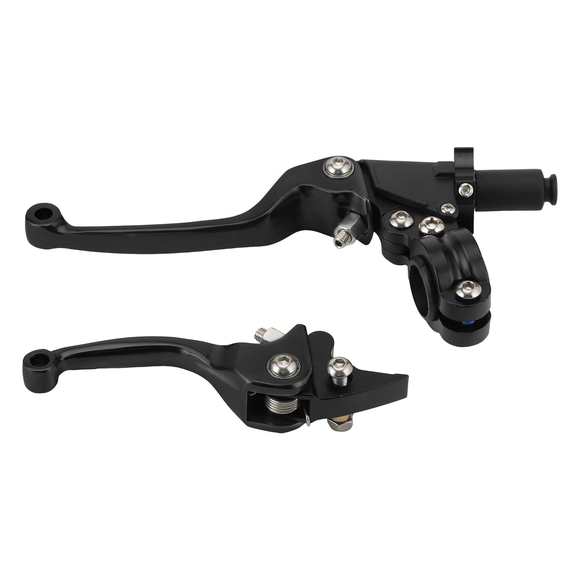 GOOFIT 22mm CNC Motorcycle Modified Parts 7/8" Folding Brake Clutch Levers Replacement for Scooter ATV Dirt Pit Bike Moped