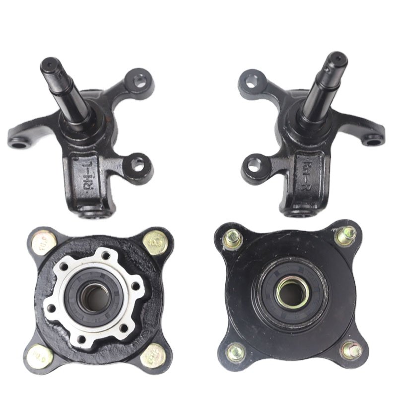 4 Stud Front Wheel Hub Bearing Flange Steering Knuckle Spindle for China ATV 110cc 150cc 200cc 250cc