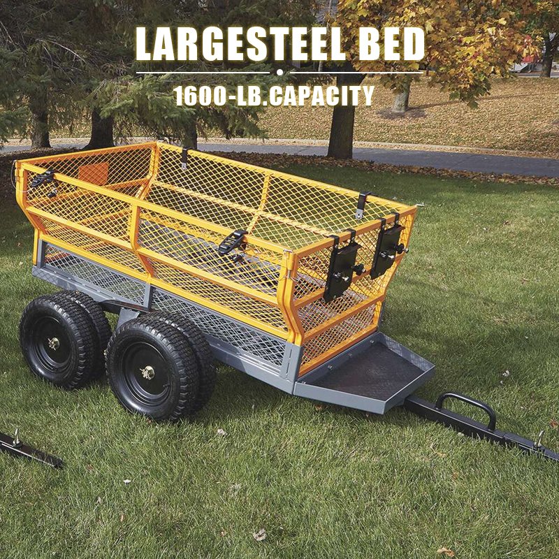 1600LB Trailer High Efficiency Removable Atv Trailer