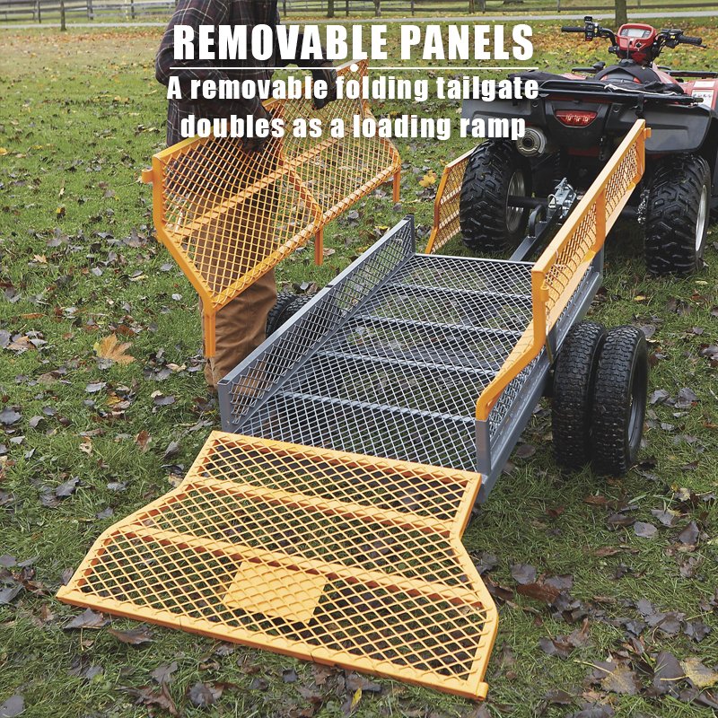 1600LB Trailer High Efficiency Removable Atv Trailer