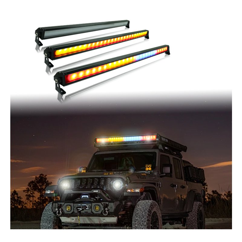 RGB LED Batten Light Linear bar Universal 4x4 Off Road for ATV SUV Jeep Driving Led Strobe Light Bars Car