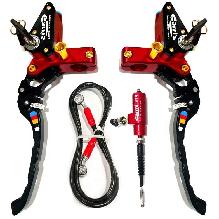 22mm CNC Motorcycle Master Cylinder Lever Hydraulic Brake Pump Clutch Set Adjustable for Pocket Dirt Pit Bike ATV 125cc
