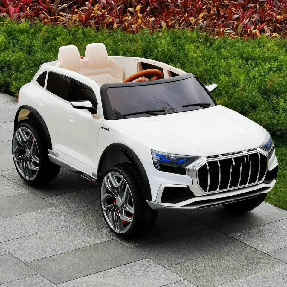 2024 New Design Kids Electric RC Car With Remote Control Plastic Four-Wheel Car With MP3 Function Wholesale Kids Rode Cars New
