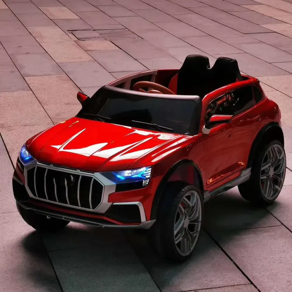 2024 New Design Kids Electric RC Car With Remote Control Plastic Four-Wheel Car With MP3 Function Wholesale Kids Rode Cars New