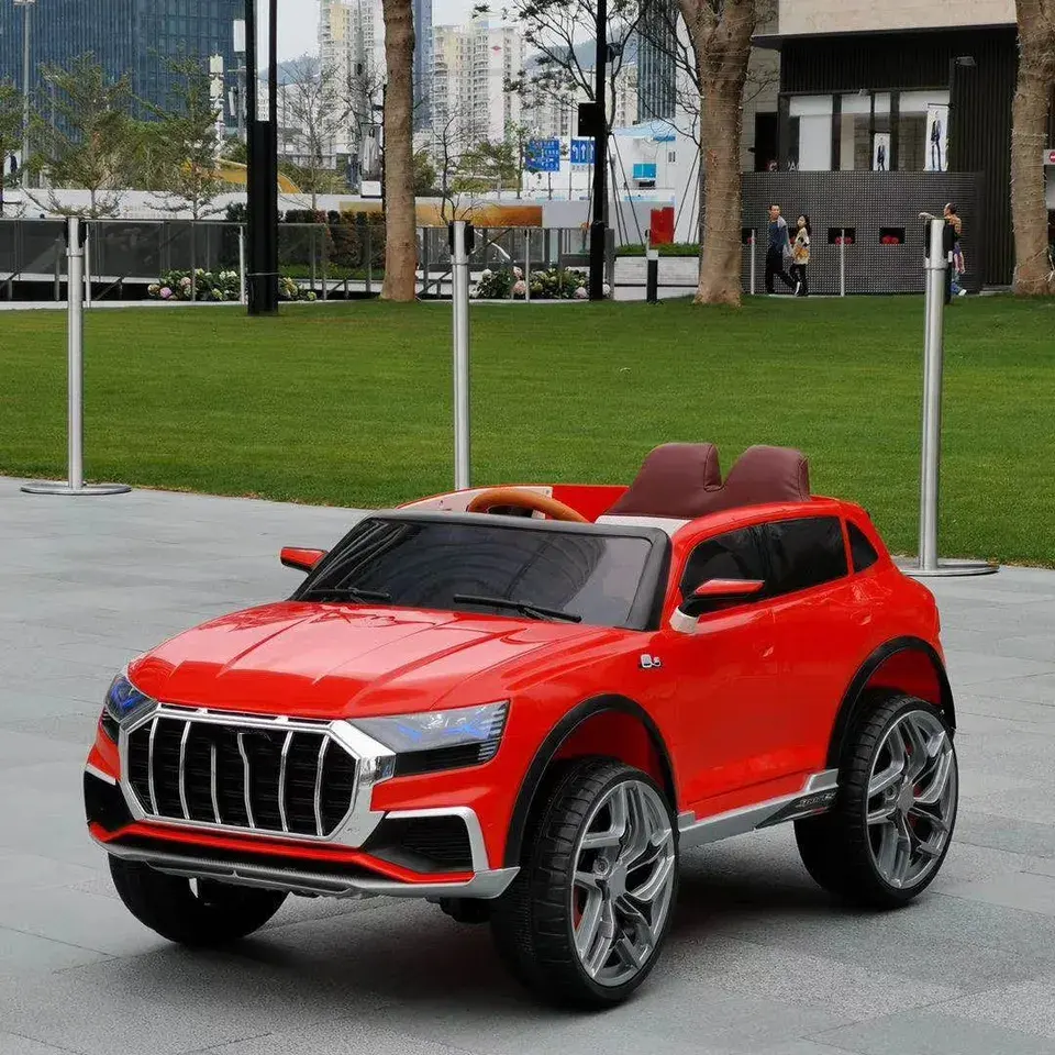 2024 New Design Kids Electric RC Car With Remote Control Plastic Four-Wheel Car With MP3 Function Wholesale Kids Rode Cars New