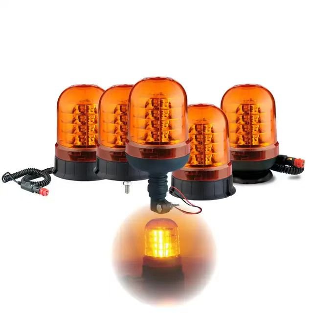 Beacon R65 Amber 12V 24V Emergency Flashing Light Strobe Beacon Flashlight Led Warning Light for Forklift Truck ATV
