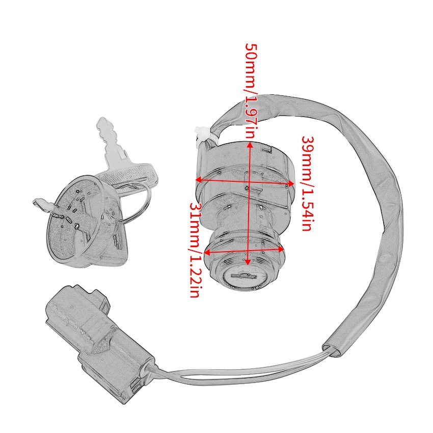 ATV Ignition Switch Lock Electronic for Yamaha 4SH-82510-00 4SH-82510-01 YFM400 YFM40FB YFZ450R YFZ450 YFM700R Raptor
