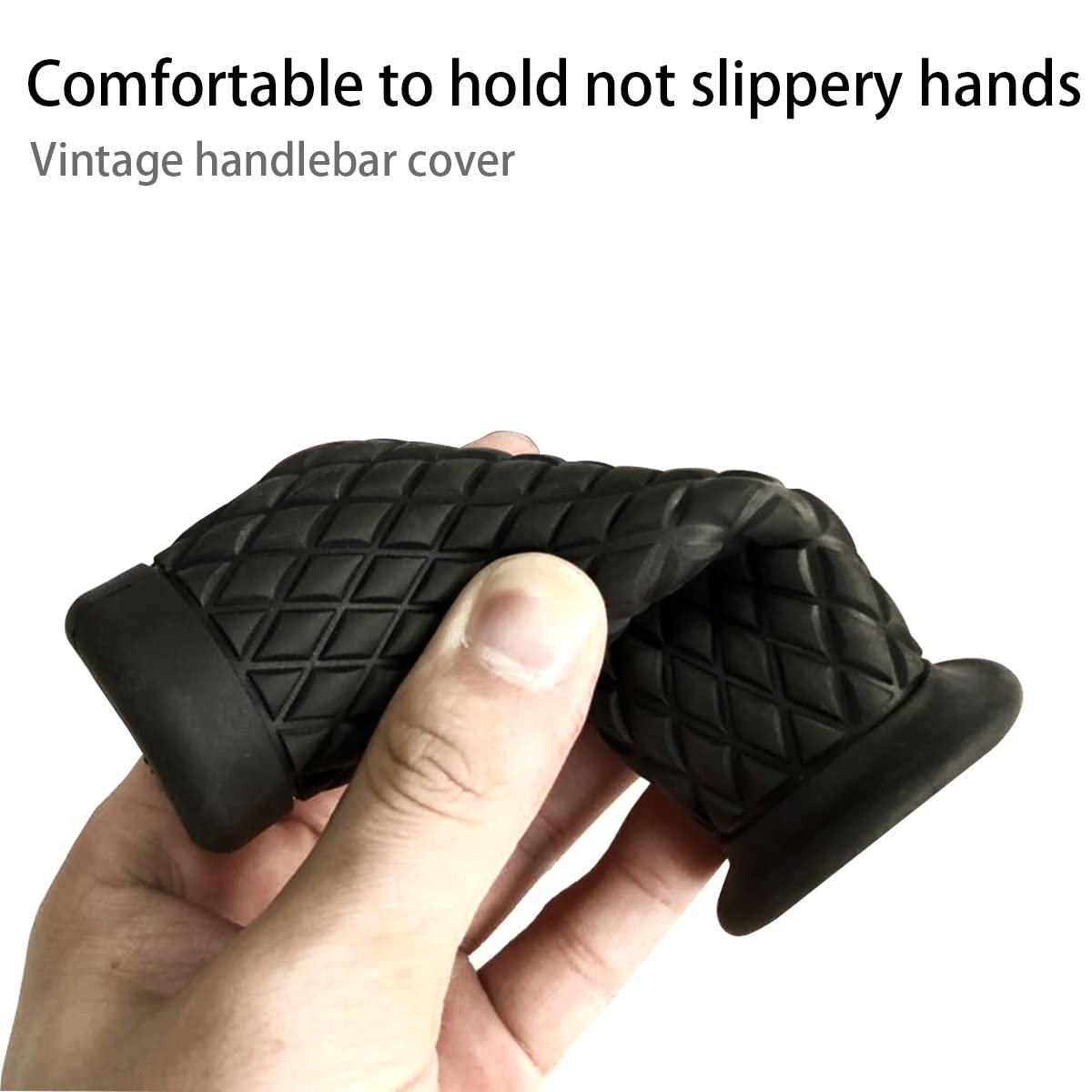Motorcycle Hand Grips Non Slip Rubber Bar for 7/8" 22mm/24mm Handles Universal Grip for Motorcycle ATV Bike