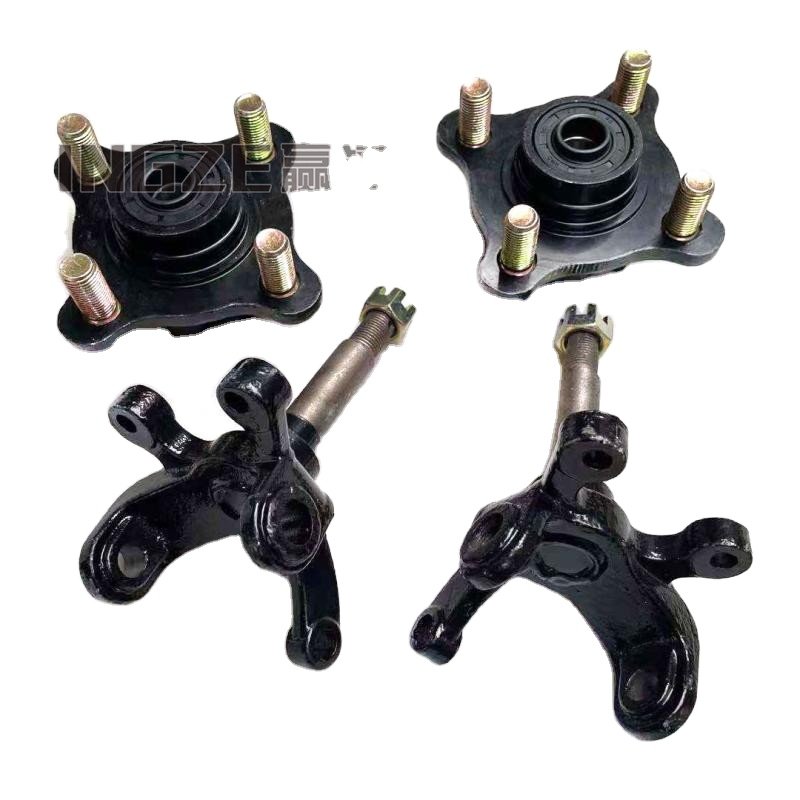 GO KART KARTING ATV UTV Buggy Front Disc Brake Wheel Hub Flanges With Steering Spindles Knuckles