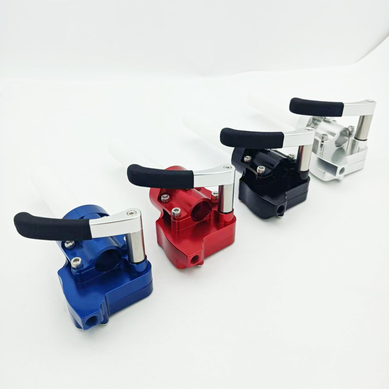 Red Billet Aluminum ATV Dual Gasser Throttle for ATVs Dirt Bikes Thumb Twist Combo