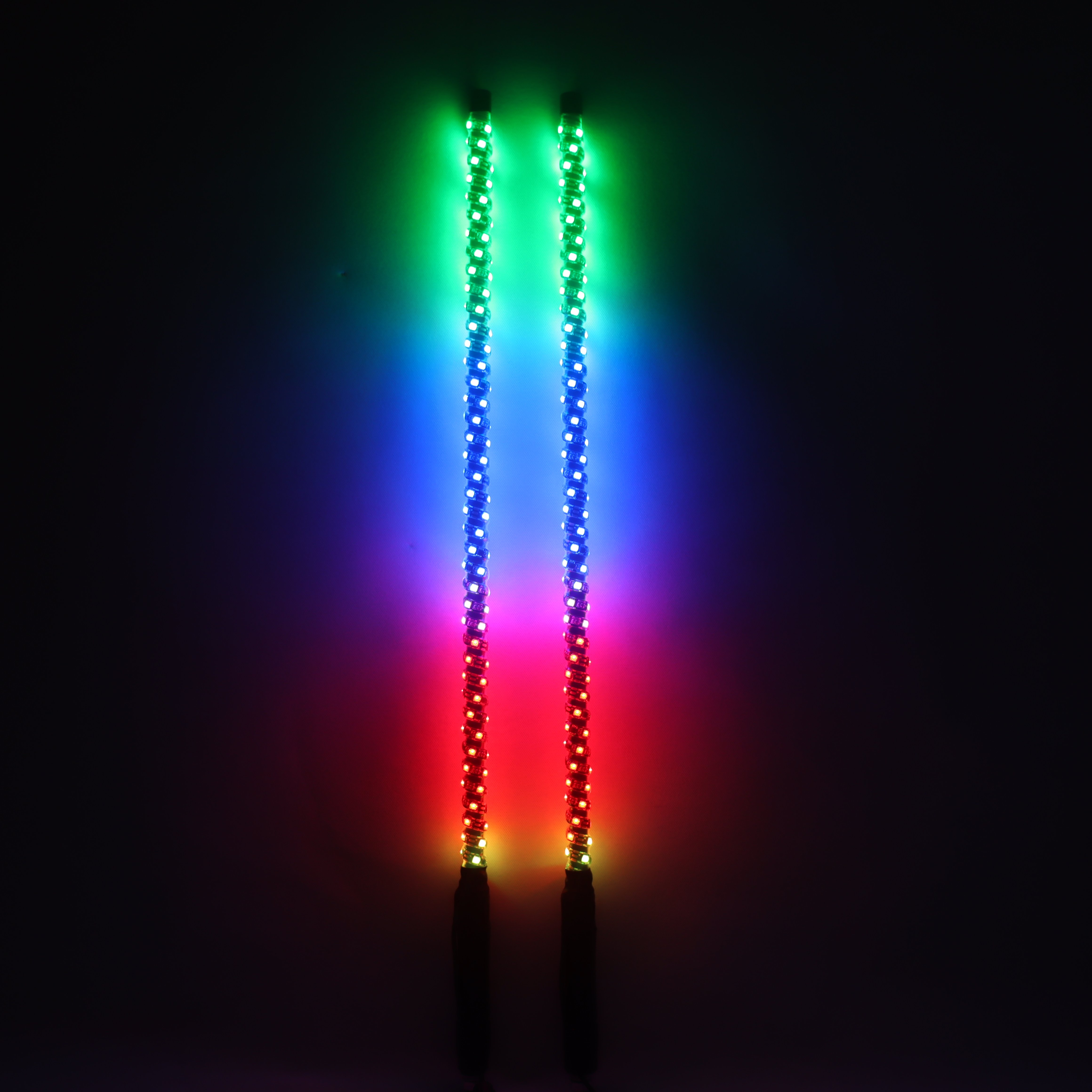 App Remote 2/3/4/5/6ft Led Whip Lights for ATVS UTV Whip Light Mount Spiral Antenna Rgb Multi-colors