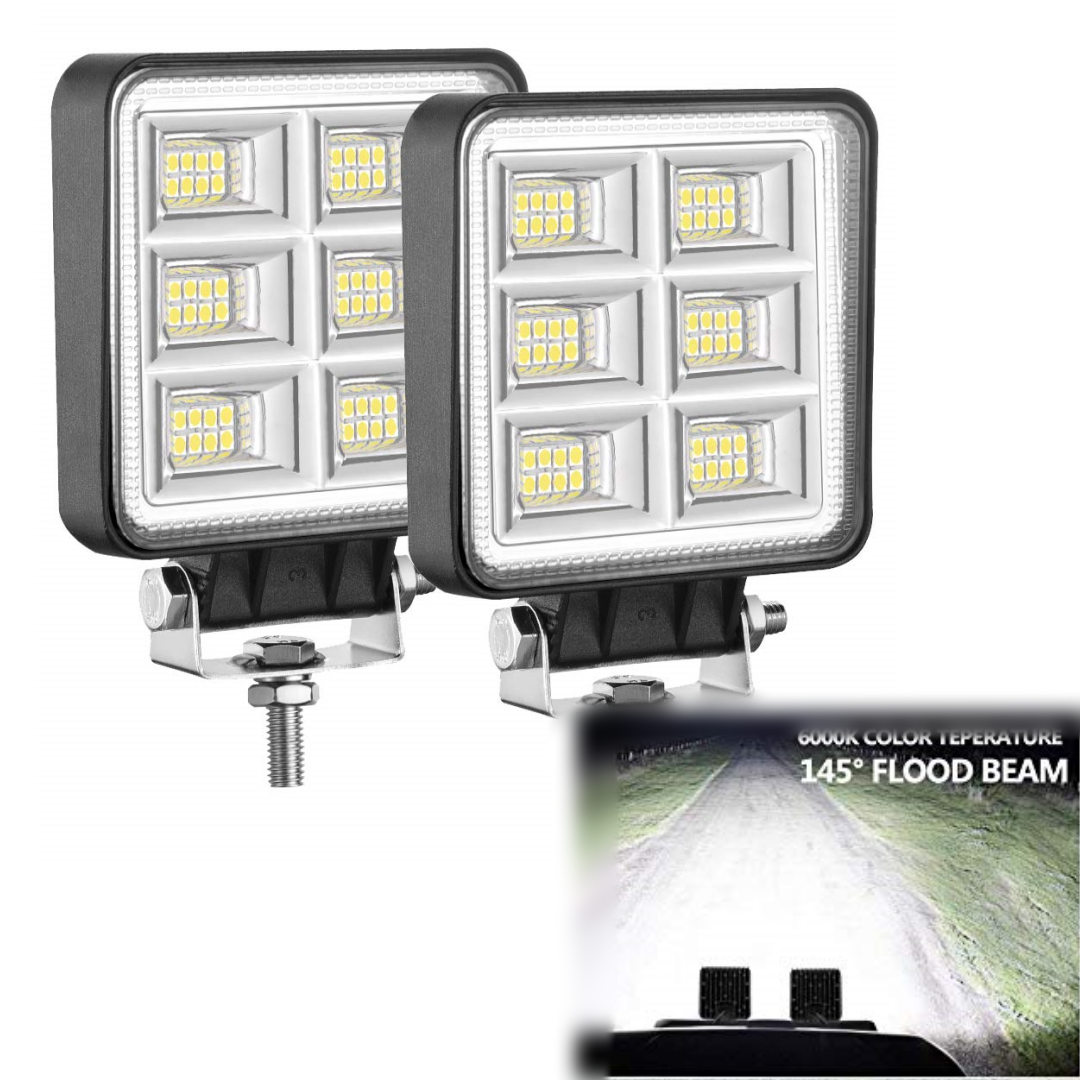 4inch 144w Flood Auto Off-road Spotlight Working Light Bar Lighting Systems for 4x4 4wd Cars Suv Atv Pickup