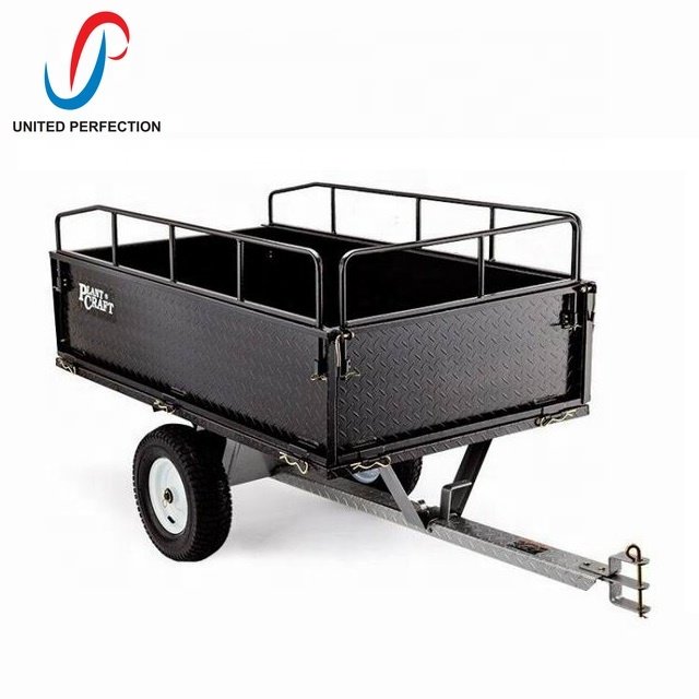Multi-Purpose Pull Behind Garden Scooter Trailers Small Tractor ATV Trailers With Low MOQ
