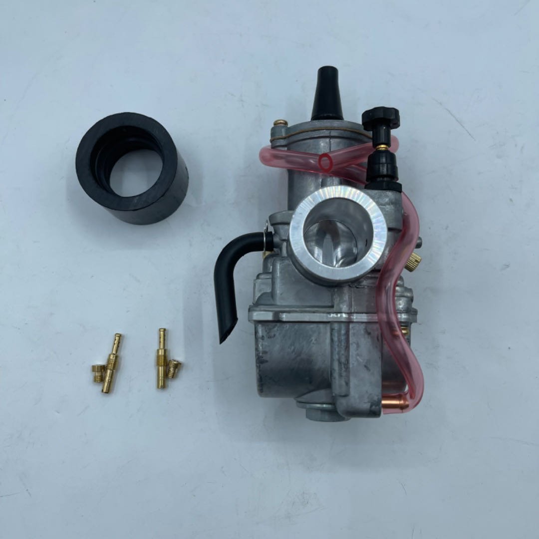 Keihin PWK24 2-Stroke Racing Flat Side Carburetor 24mm ATV Carb Iron Material