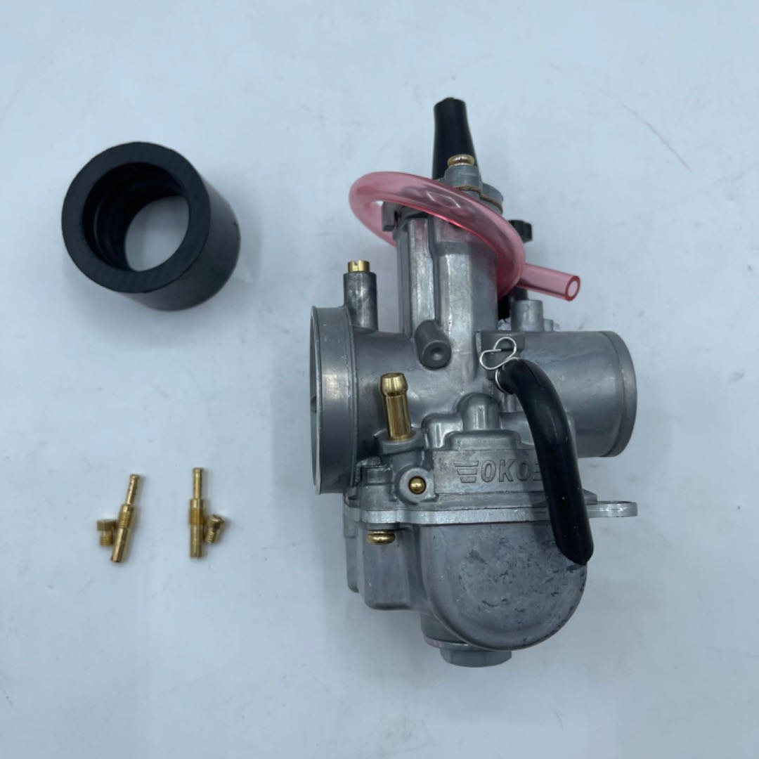 Keihin PWK24 2-Stroke Racing Flat Side Carburetor 24mm ATV Carb Iron Material