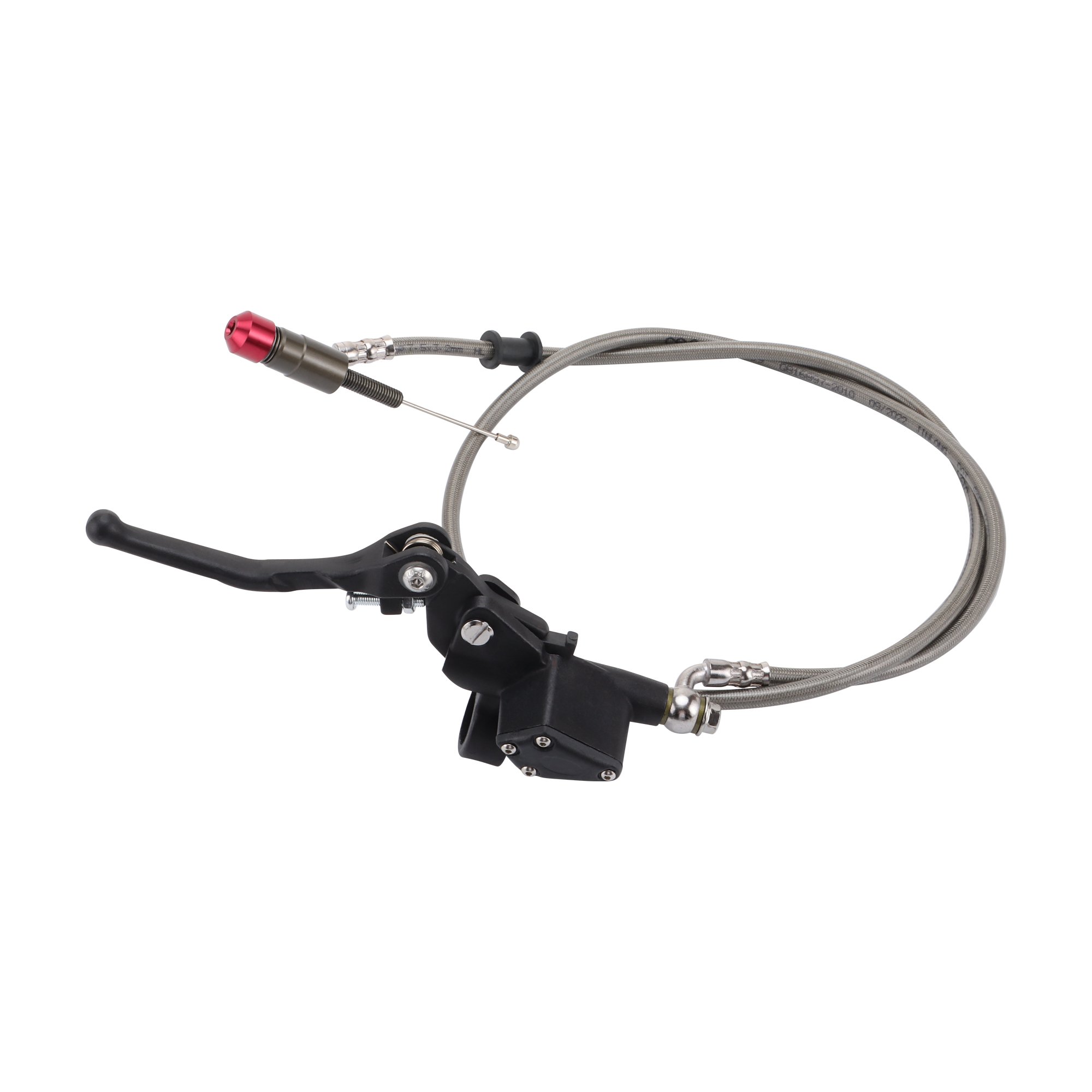 GOOFIT 1200mm Hydraulic Clutch Lever Master Cylinder Fluid Reservoir Lever for Off Road Motorcycle Pit Dirt Bike ATV Quad