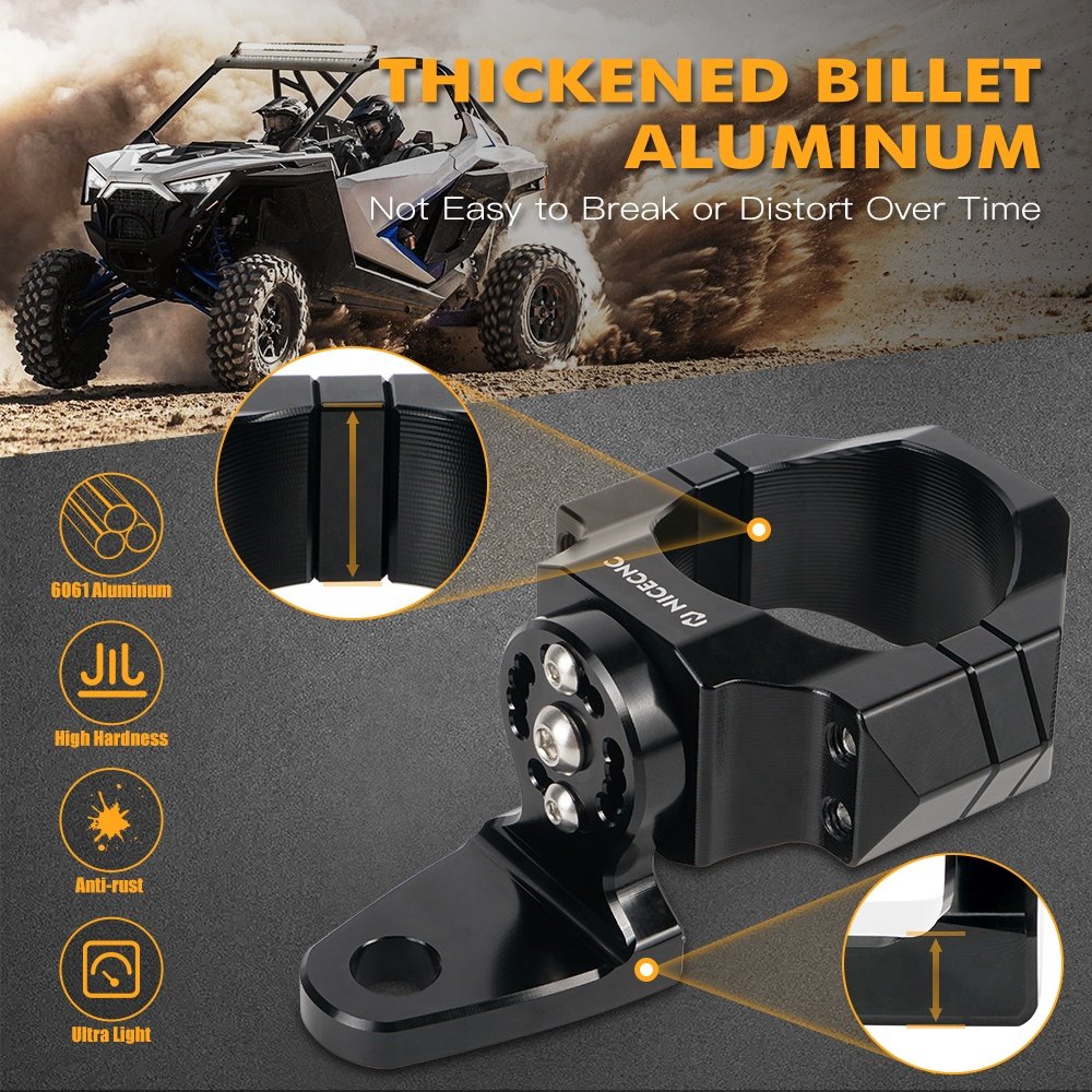 NiceCNC Universal Adjustable UTV ATV 1.75"-2" Light Flag Mount Bracket for Yamaha Can Am X3 Polaris RZR 900 1000 Kawasaki Honda